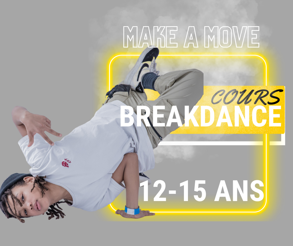 Cours breakdance 12-15 ans